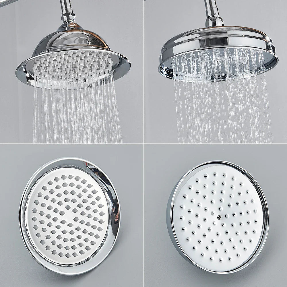 Brushed Antique Brass Rainfall Shower Head (Wall-Mounted)