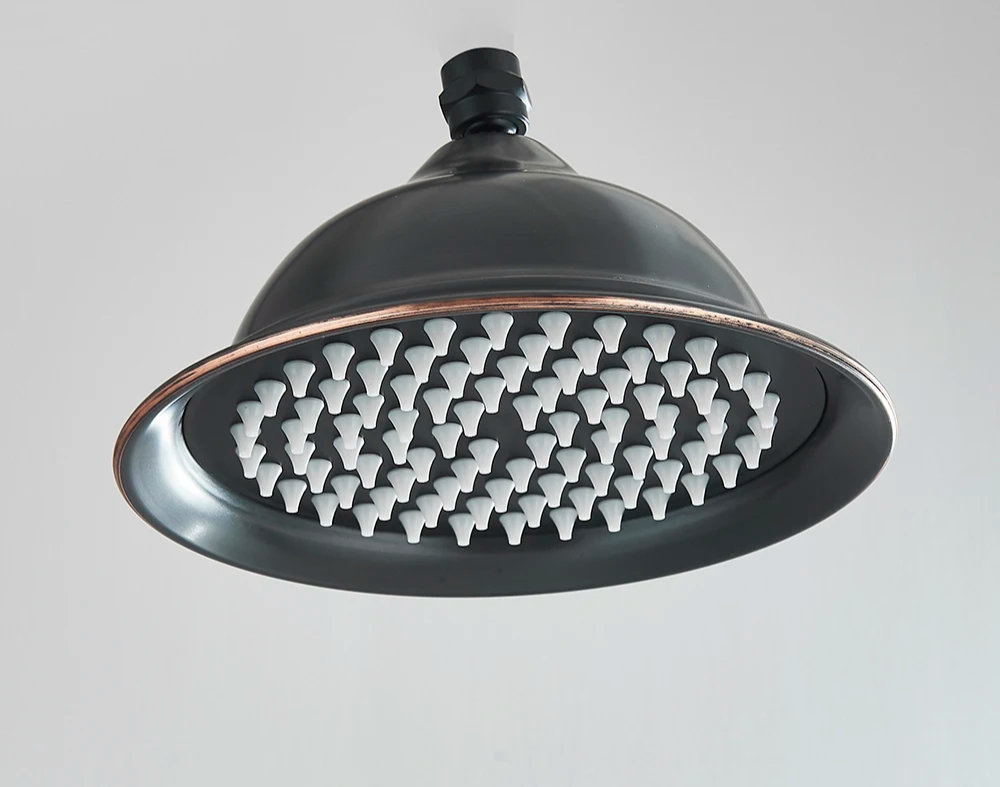 Brushed Antique Brass Rainfall Shower Head (Wall-Mounted)
