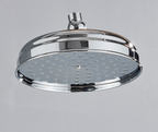 Brushed Antique Brass Rainfall Shower Head (Wall-Mounted)