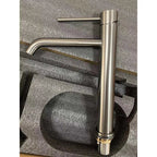 Brushed Rose Gold Stainless Steel Single-Handle Vessel Faucet (Single-Hole)