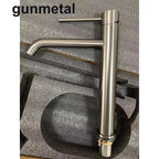 Brushed Rose Gold Stainless Steel Single-Handle Vessel Faucet (Single-Hole)