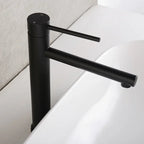 Brushed Rose Gold Stainless Steel Single-Handle Vessel Faucet (Single-Hole)