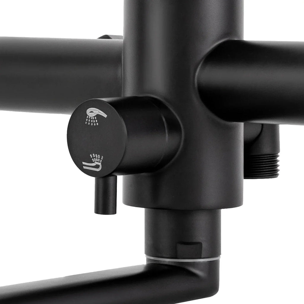Brushed Stainless Steel 360° Swivel Wall-Mount Kitchen Faucet (Extendable Sprayer)