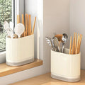 Built-In Drainage No-Drill Cutlery Holder