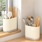 Built-In Drainage No-Drill Cutlery Holder