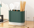 Built-In Drainage No-Drill Cutlery Holder