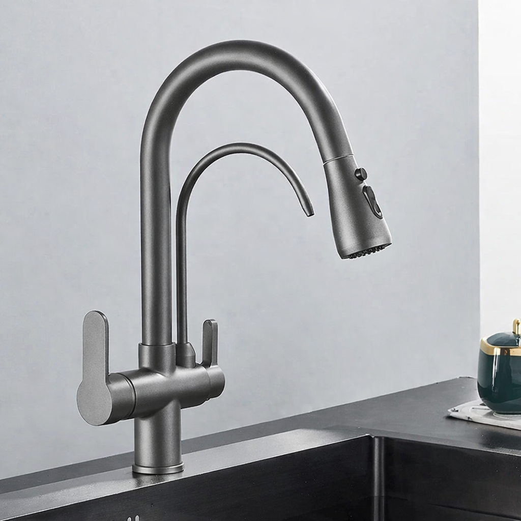 Built-In Filtered Pull-Out Kitchen Faucet (360° Rotation)
