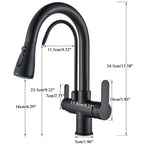 Built-In Filtered Pull-Out Kitchen Faucet (360° Rotation)