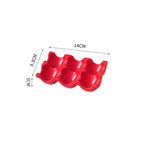 Ceramic Non-Roll Refrigerator-Safe Egg Holder (6- or 12-Slot)