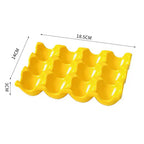 Ceramic Non-Roll Refrigerator-Safe Egg Holder (6- or 12-Slot)