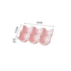 Ceramic Non-Roll Refrigerator-Safe Egg Holder (6- or 12-Slot)
