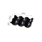 Ceramic Non-Roll Refrigerator-Safe Egg Holder (6- or 12-Slot)