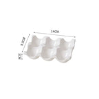 Ceramic Non-Roll Refrigerator-Safe Egg Holder (6- or 12-Slot)