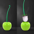 Cherry-Shaped Hygienic Toilet Brush & Holder