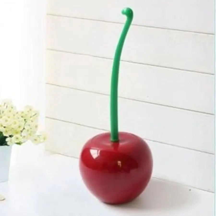 Cherry-Shaped Hygienic Toilet Brush & Holder
