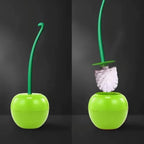 Cherry-Shaped Hygienic Toilet Brush & Holder