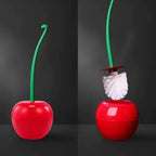 Cherry-Shaped Hygienic Toilet Brush & Holder