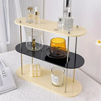 Clear Acrylic Double-Tier Cosmetic Organizer (Freestanding)