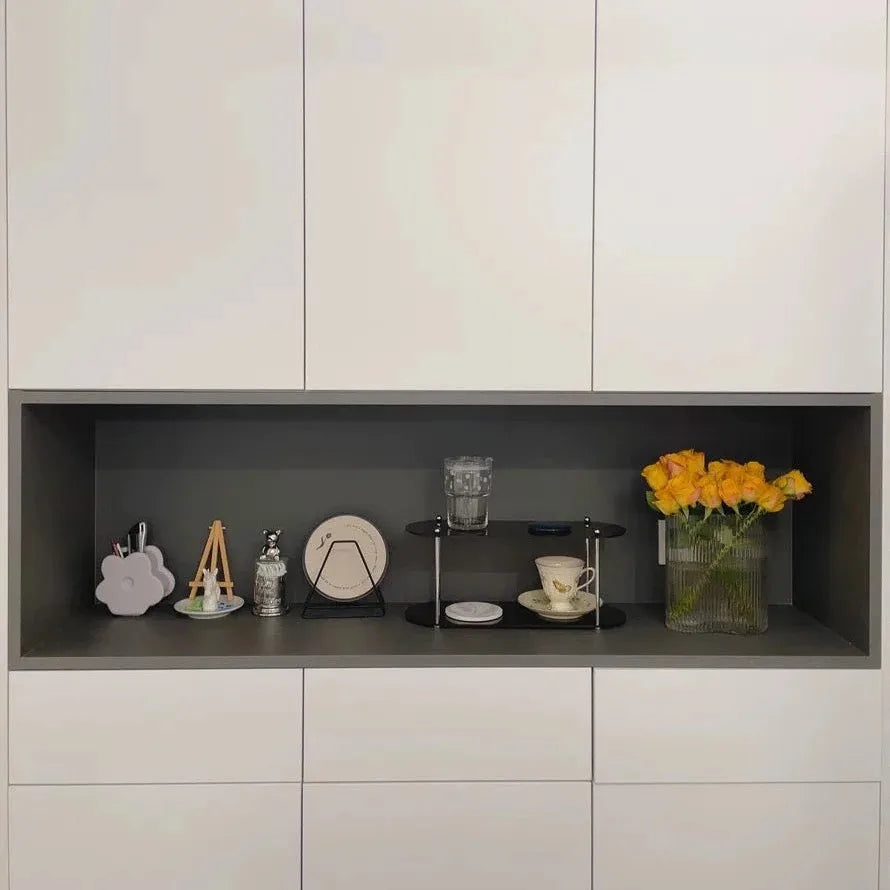 Clear Acrylic Double-Tier Cosmetic Organizer (Freestanding)