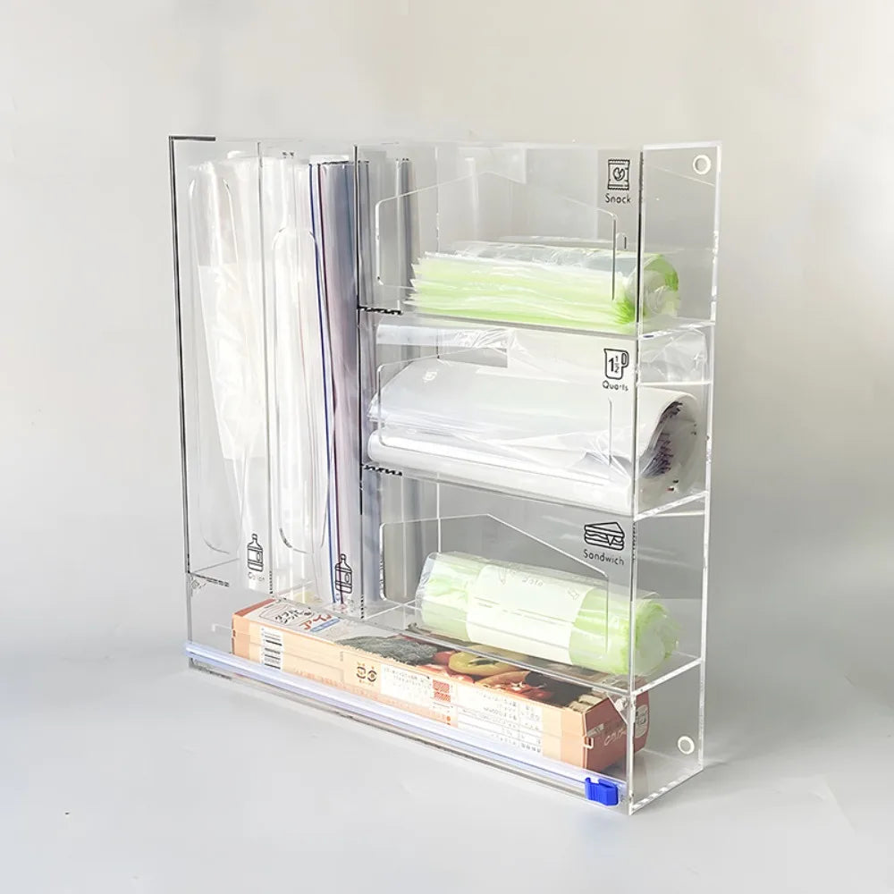 Clear Acrylic Space-Saving Wall-Mounted Storage Box