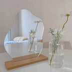 Cloud-Shaped Frameless Acrylic Vanity Mirror (6 Inch)
