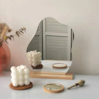 Cloud-Shaped Frameless Acrylic Vanity Mirror (6 Inch)