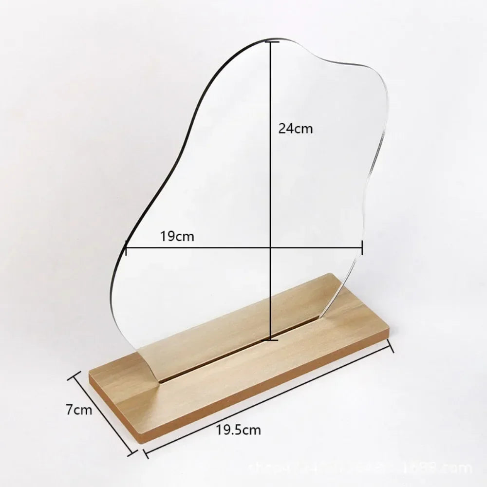 Cloud-Shaped Frameless Acrylic Vanity Mirror (6 Inch)