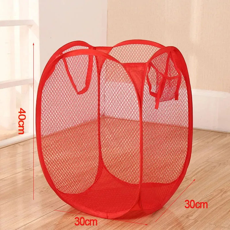 Collapsible Breathable Mesh Laundry Hamper