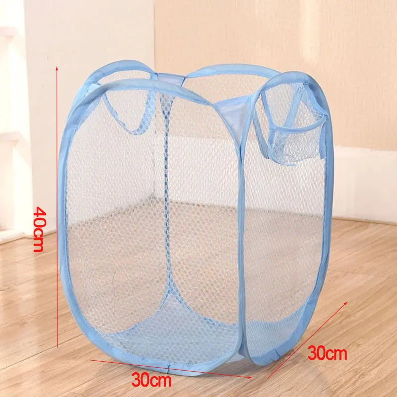 Collapsible Breathable Mesh Laundry Hamper