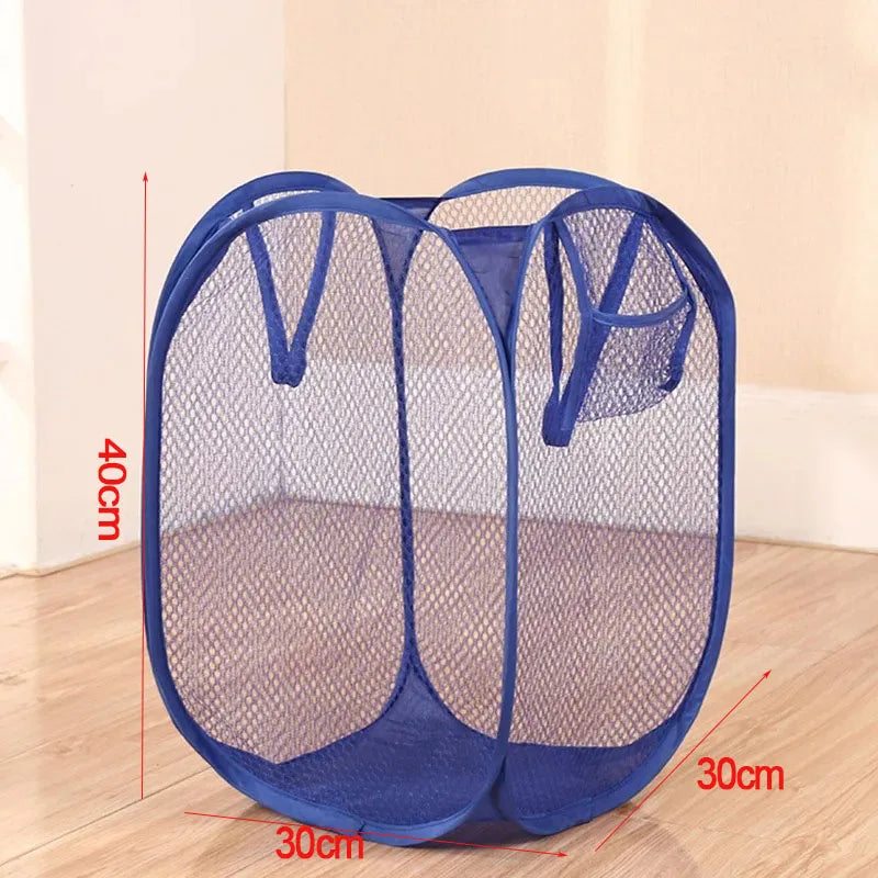 Collapsible Breathable Mesh Laundry Hamper
