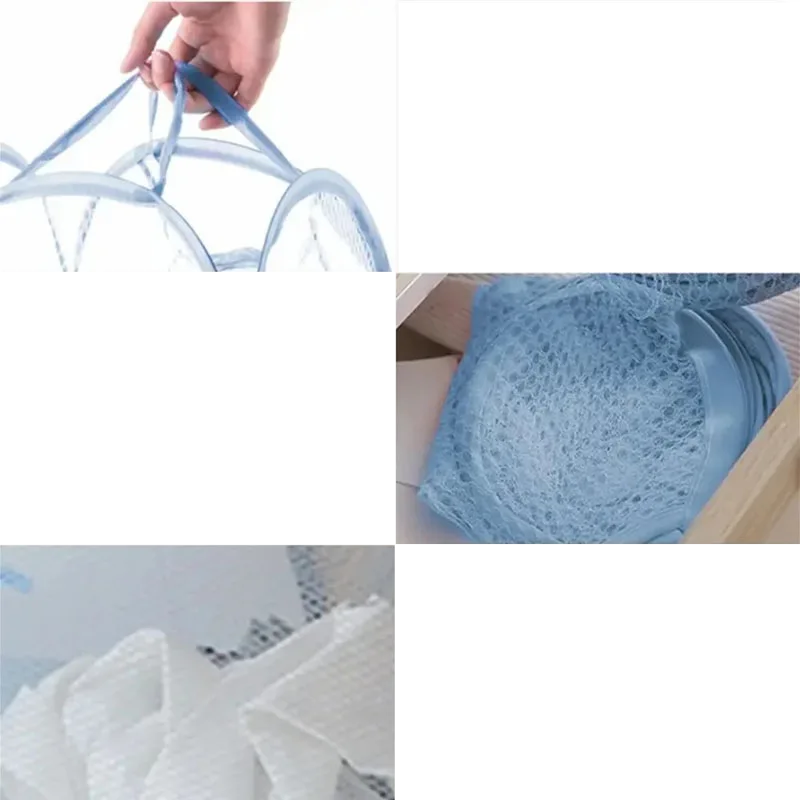 Collapsible Breathable Mesh Laundry Hamper