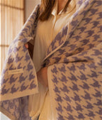 Combed Cotton Houndstooth Jacquard Face Towel