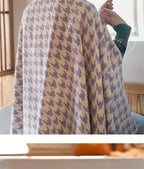 Combed Cotton Houndstooth Jacquard Face Towel