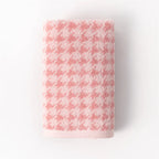 Combed Cotton Houndstooth Jacquard Face Towel