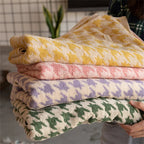 Combed Cotton Houndstooth Jacquard Face Towel