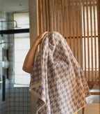 Combed Cotton Houndstooth Jacquard Face Towel