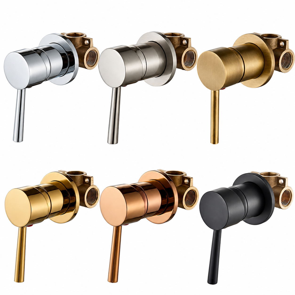 Concealed Brass Dual-Function Shower Mixer Valve
