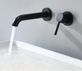 Concealed Wall-Mounted Solid Brass Single-Handle Bathroom Faucet