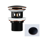 Corrosion-Resistant Brass Push-Down Drain Stopper (Universal Fit)