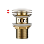 Corrosion-Resistant Brass Push-Down Drain Stopper (Universal Fit)