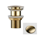 Corrosion-Resistant Brass Push-Down Drain Stopper (Universal Fit)