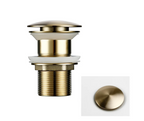 Corrosion-Resistant Brass Push-Down Drain Stopper (Universal Fit)