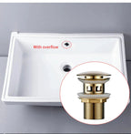 Corrosion-Resistant Brass Push-Down Drain Stopper (Universal Fit)