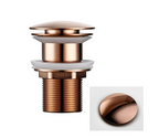 Corrosion-Resistant Brass Push-Down Drain Stopper (Universal Fit)