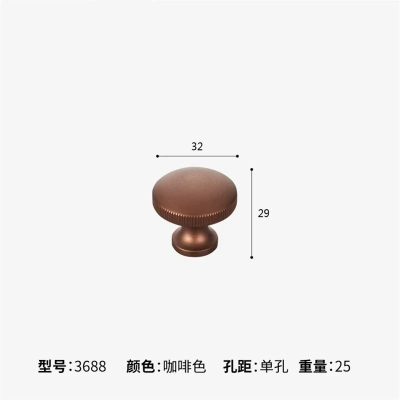 Corrosion-Resistant Matte Black Aluminum Cabinet Handle (Multiple Hole Spacings)