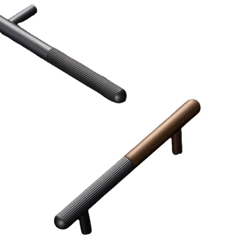 Corrosion-Resistant Matte Black Aluminum Cabinet Handle (Multiple Hole Spacings)