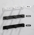 Corrosion-Resistant Stainless Steel Wall-Mounted Coat Rack (3–5 Hooks)
