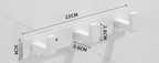 Corrosion-Resistant Stainless Steel Wall-Mounted Coat Rack (3–5 Hooks)