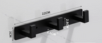 Corrosion-Resistant Stainless Steel Wall-Mounted Coat Rack (3–5 Hooks)