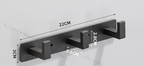 Corrosion-Resistant Stainless Steel Wall-Mounted Coat Rack (3–5 Hooks)